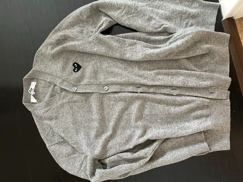 Comme des Garcons Comme Des Garcons Classic Cardigan, Wool, Black Heart V-ne Size XXL / US 16-18 / IT 52-54 - 6 Thumbnail