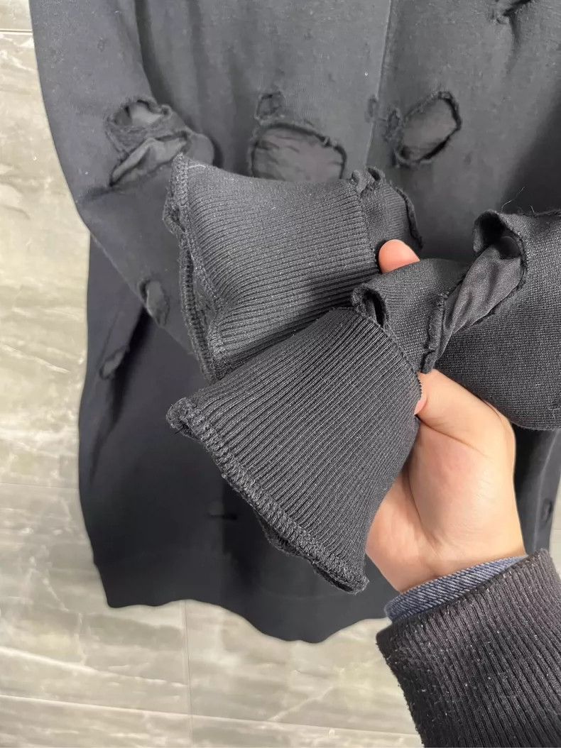 Givenchy Givenchy Ripped Hoodie Men's Black/Givenc Size US M / EU 48-50 / 2 - 4 Thumbnail