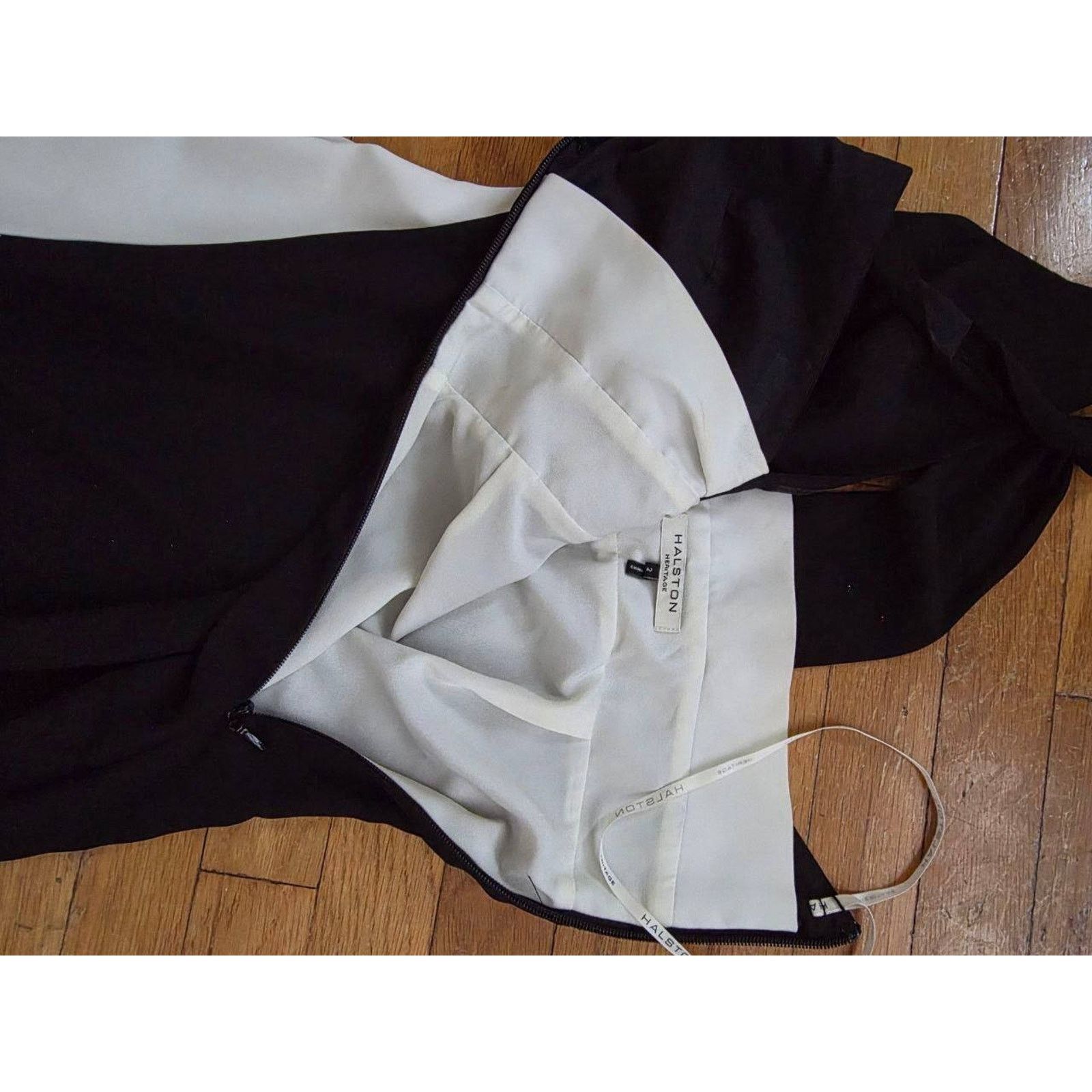 Halston Heritage Halston Black/White Maxi Prom Dress Size 2 A001772 Size XS / US 0-2 / IT 36-38 - 8 Thumbnail