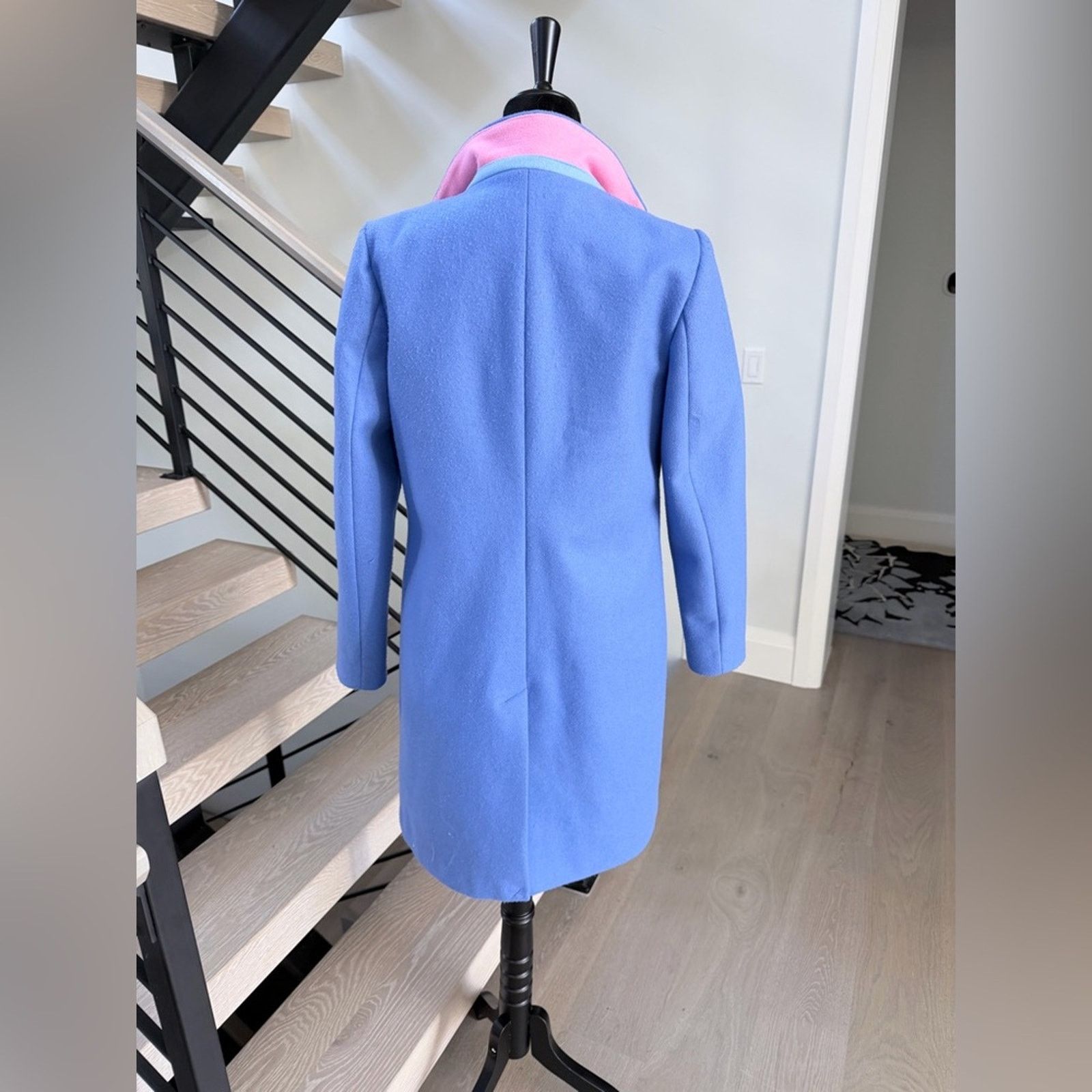 Other New Wool Cashmere Blue with Pink Trim Coat size M Size M / US 6-8 / IT 42-44 - 6 Thumbnail