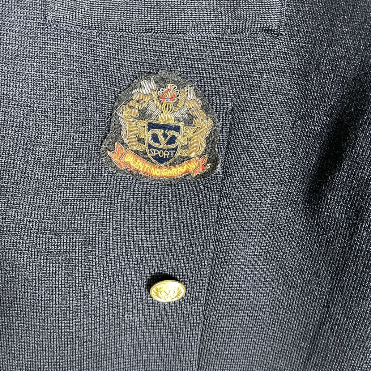 Valentino Valentino Garavani Sport Crest Emblem 100% Wool Knit Jacket Size US M / EU 48-50 / 2 - 5 Thumbnail