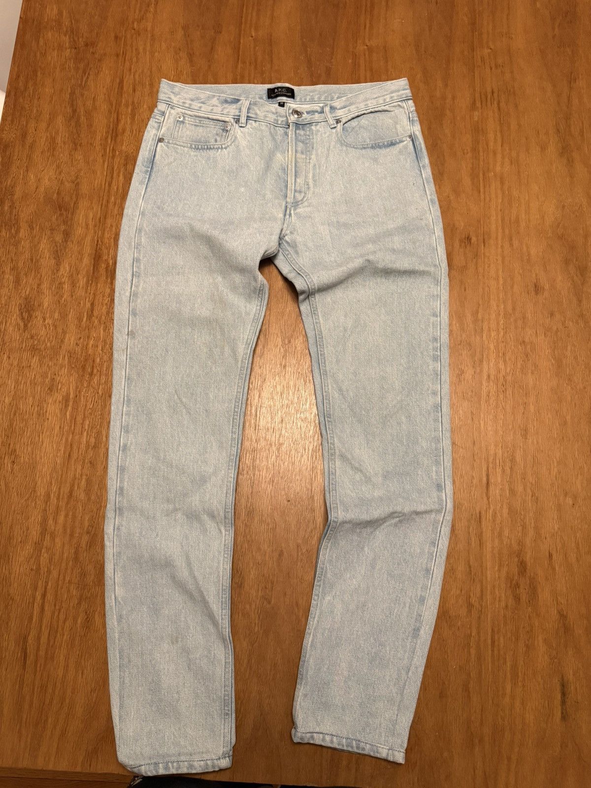 A.P.C. APC PETIT NEW STANDARD wash blue denim jeans size 30 Size US 30 / EU 46 - 1 Thumbnail