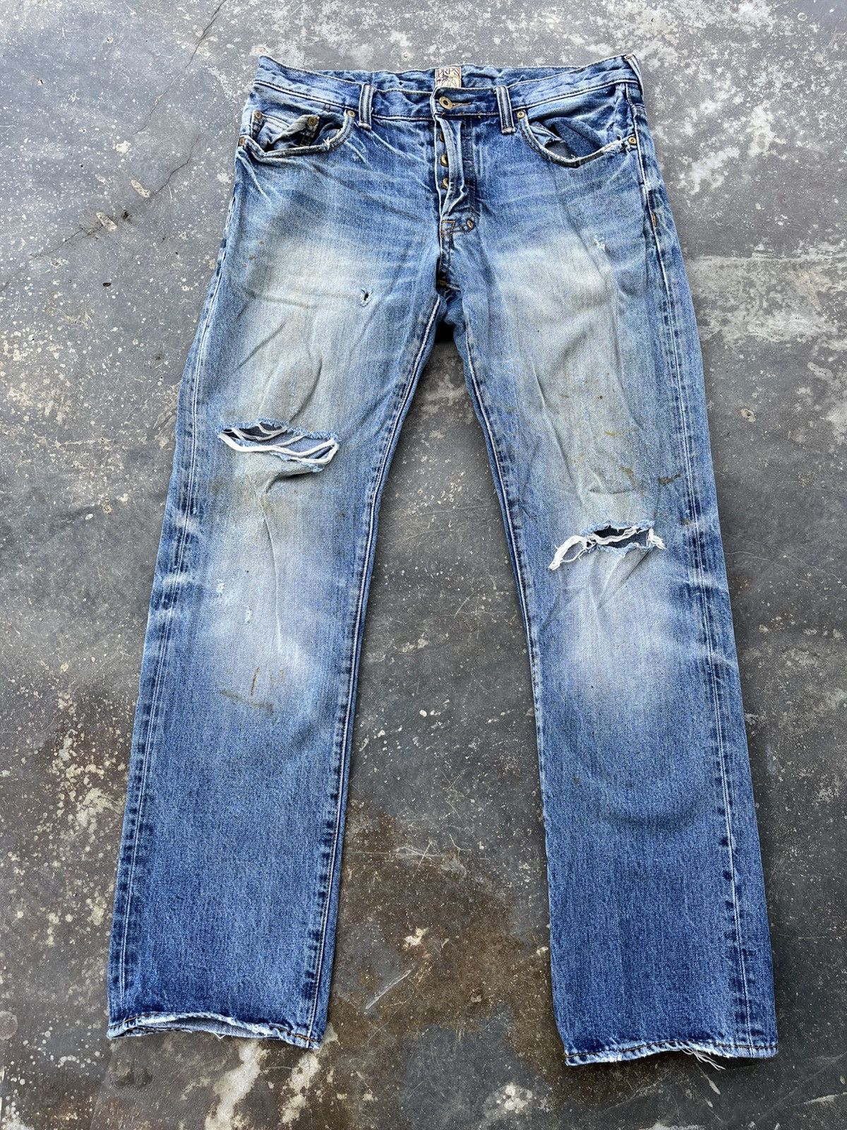 Prps × Vintage Prps Trashed Denim Size US 34 / EU 50 - 3 Thumbnail