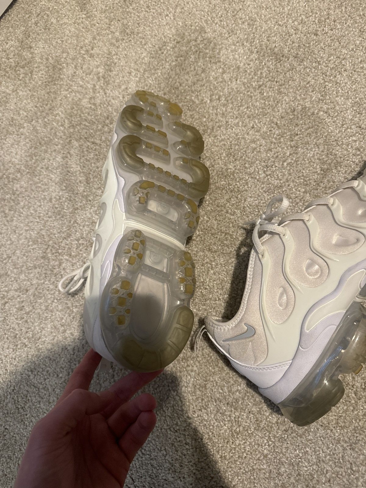 Nike Nike air vapor max white Size US 11.5 / EU 44-45 - 6 Thumbnail