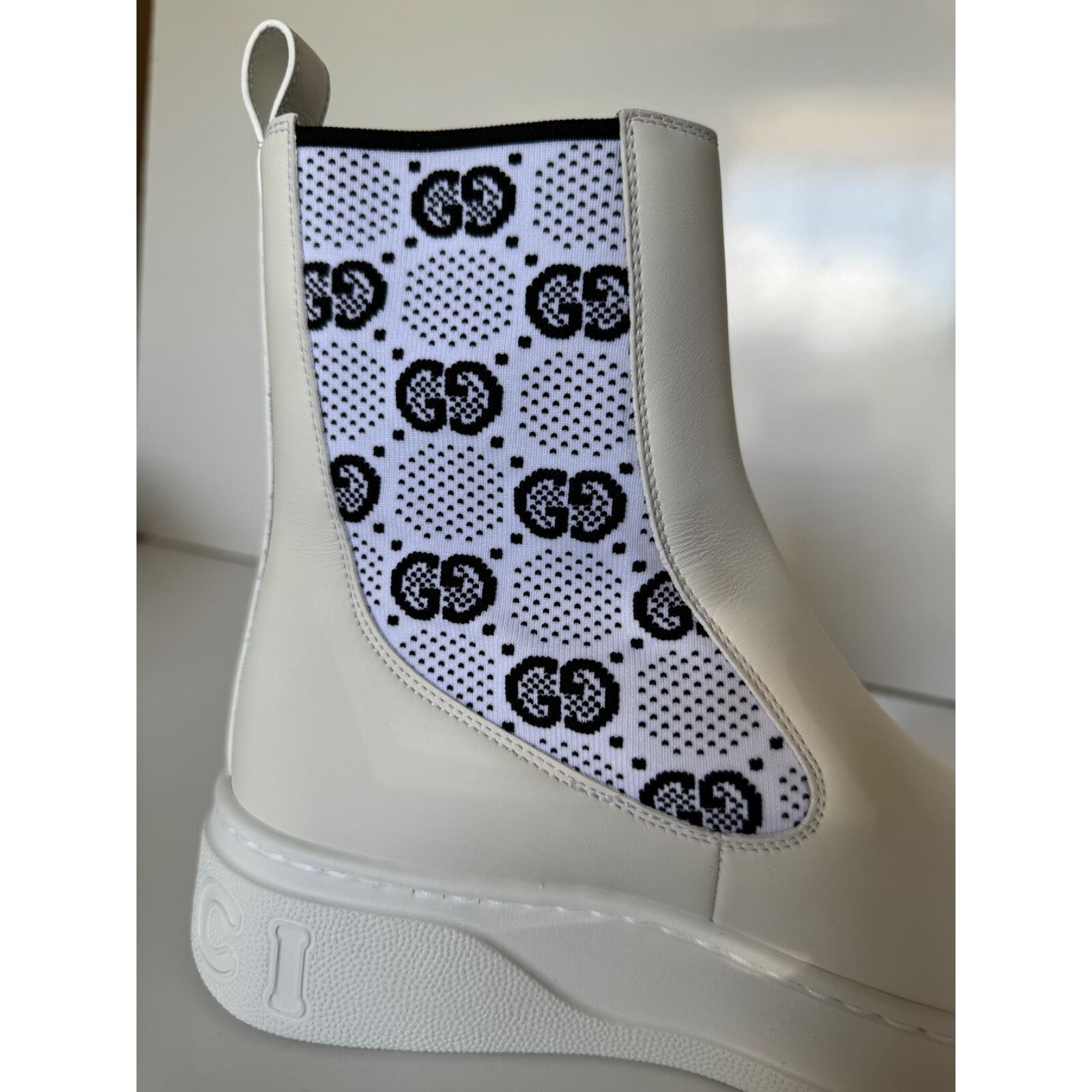 Gucci Gucci GG Dali Leather White Boots 9.5 US (39.5 Euro) 718718 Size US 9.5 / IT 39.5 - 12 Thumbnail