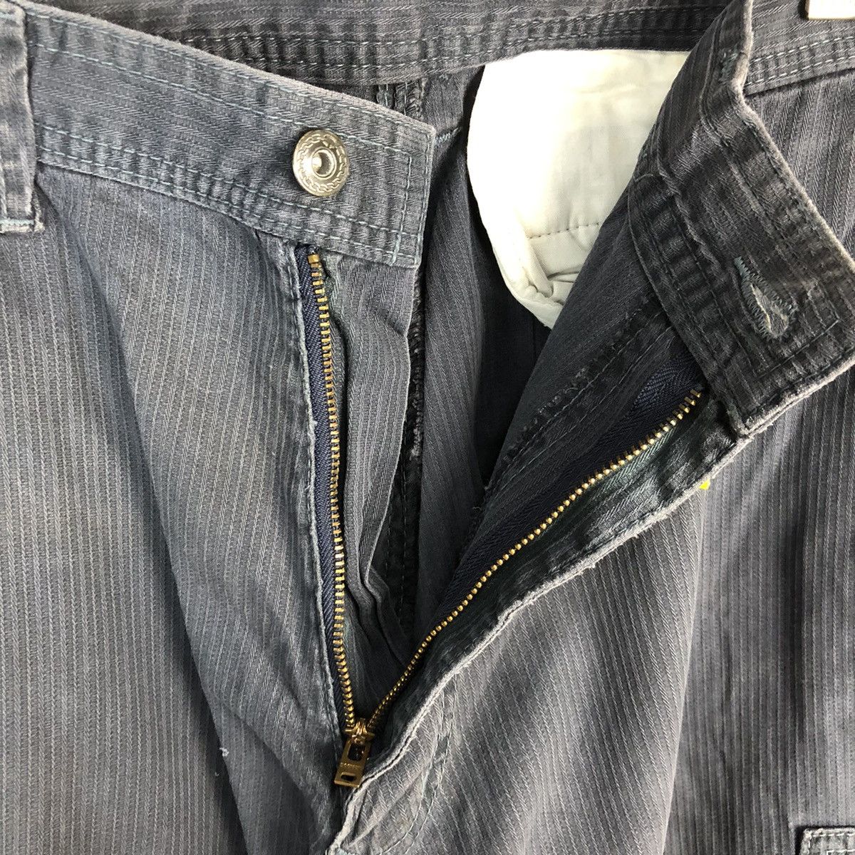 Japanese Brand Dogman Dark Blue Cargo Multipocket Pants #A1028 Size US 32 / EU 48 - 15 Thumbnail