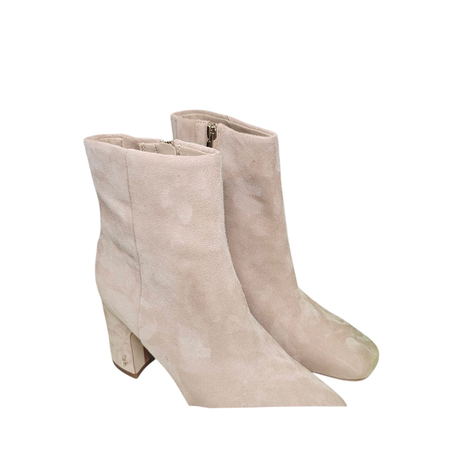 Sam Edelman Sam Edelman Fawn Ankle Boots, New in Box, Warm Oat Suede 6.5 Size US 6.5 / IT 36.5 - 3 Thumbnail
