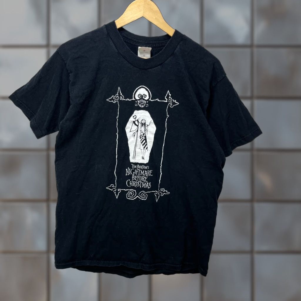 Fruit Of The Loom VINTAGE Nightmare Before Christmas T-Shirt 90s Large Mens Black Size US L / EU 52-54 / 3 - 1 Thumbnail