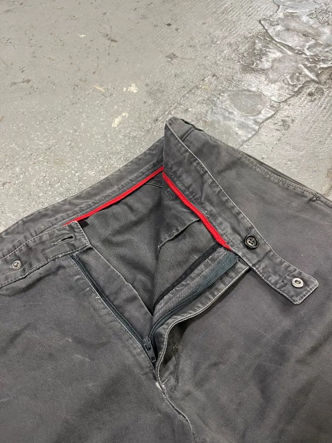 Prada × Vintage 2000s Prada Grey Linea Rossa Workwear Pants Size US 34 / EU 50 - 15 Thumbnail