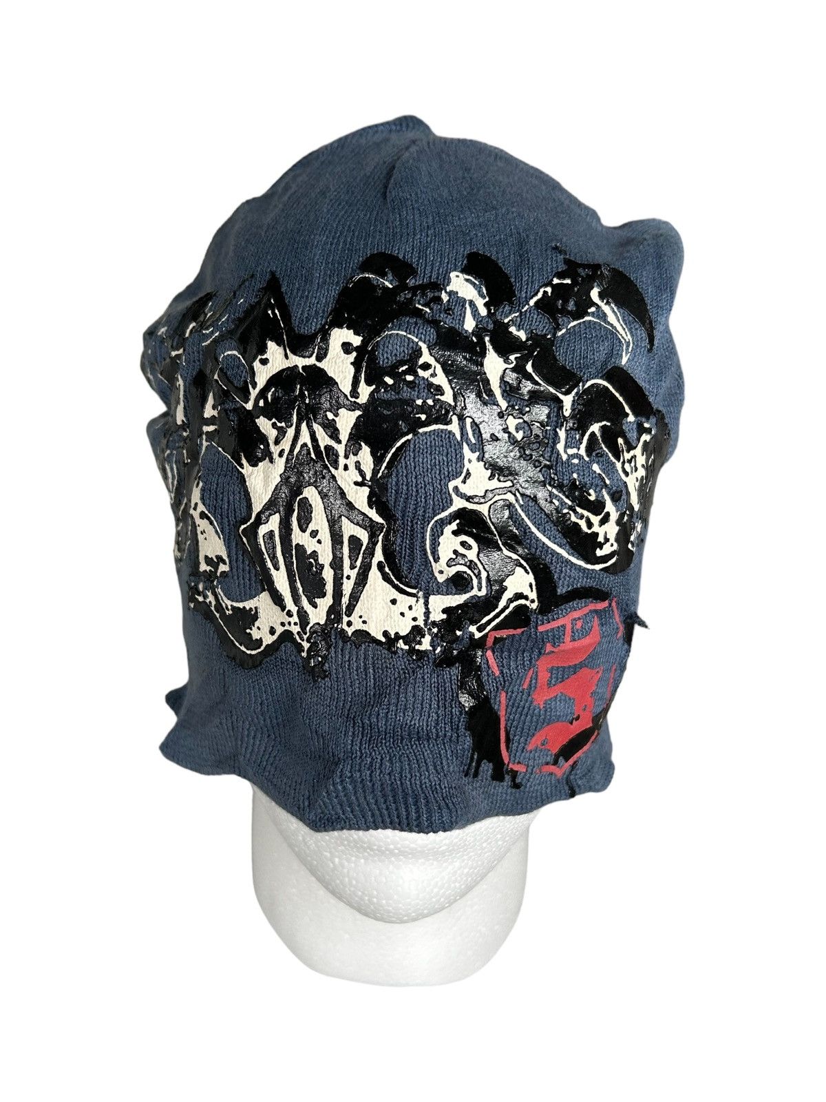 14th Addiction × Japanese Brand × Le Grande Bleu (L.G.B.) Punk Bondage Style Beanie Hats☠️ Size ONE SIZE - 1 Thumbnail