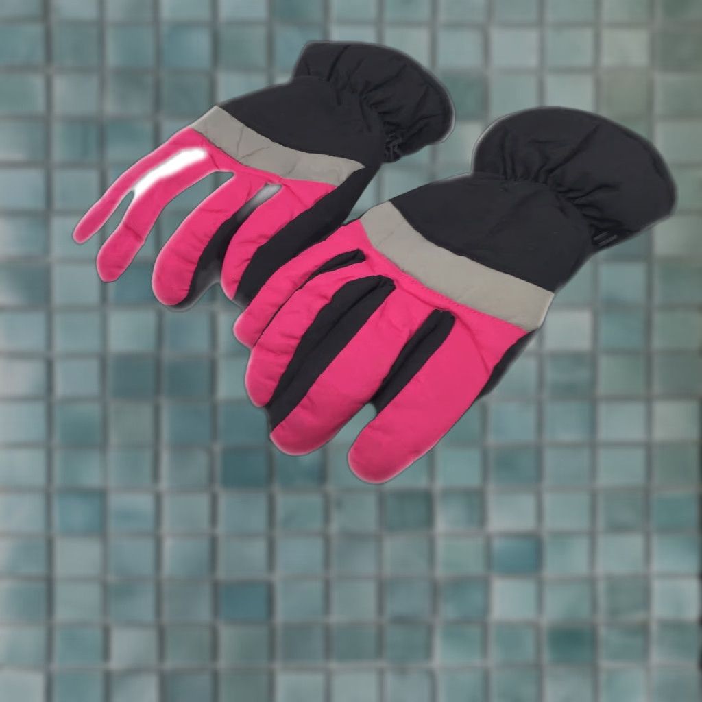 Vintage Womens Pink Winter Stay Warm Apparel Waterproof Gloves Size Medium Size ONE SIZE - 1 Thumbnail