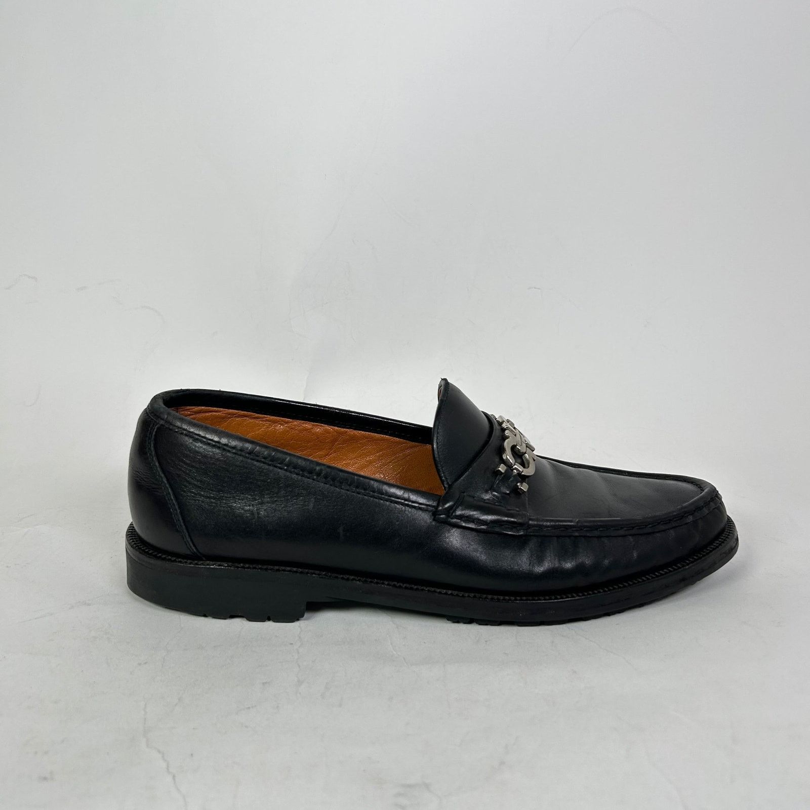 Salvatore Ferragamo Salvatore Ferragamo David Gancini Bit Leather Loafer Size US 9 / EU 42 - 1 Thumbnail