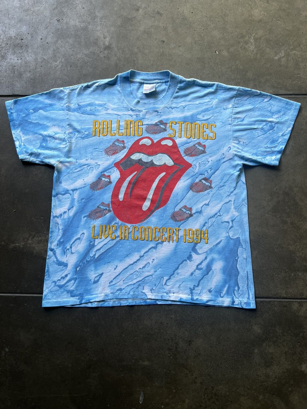 Vintage 1994 The Rolling Stones Voodoo Lounge Tour Band Tee Shirt Size US XL / EU 56 / 4 - 1 Thumbnail