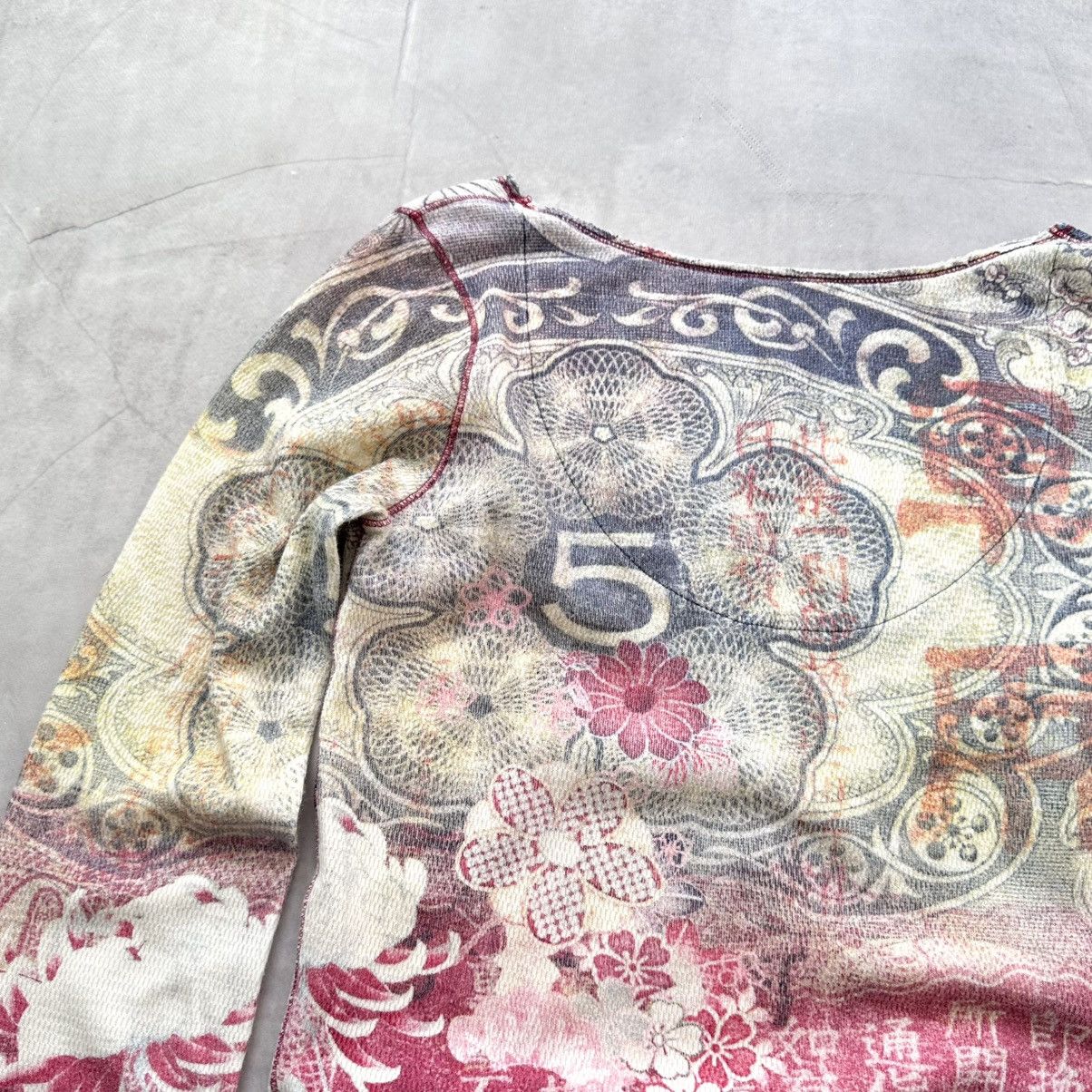 Hysteric Glamour × Undercover 00s Japan Floral Long Sleeve T Shirt Cop Copine Style Size L / US 10 / IT 46 - 14 Thumbnail