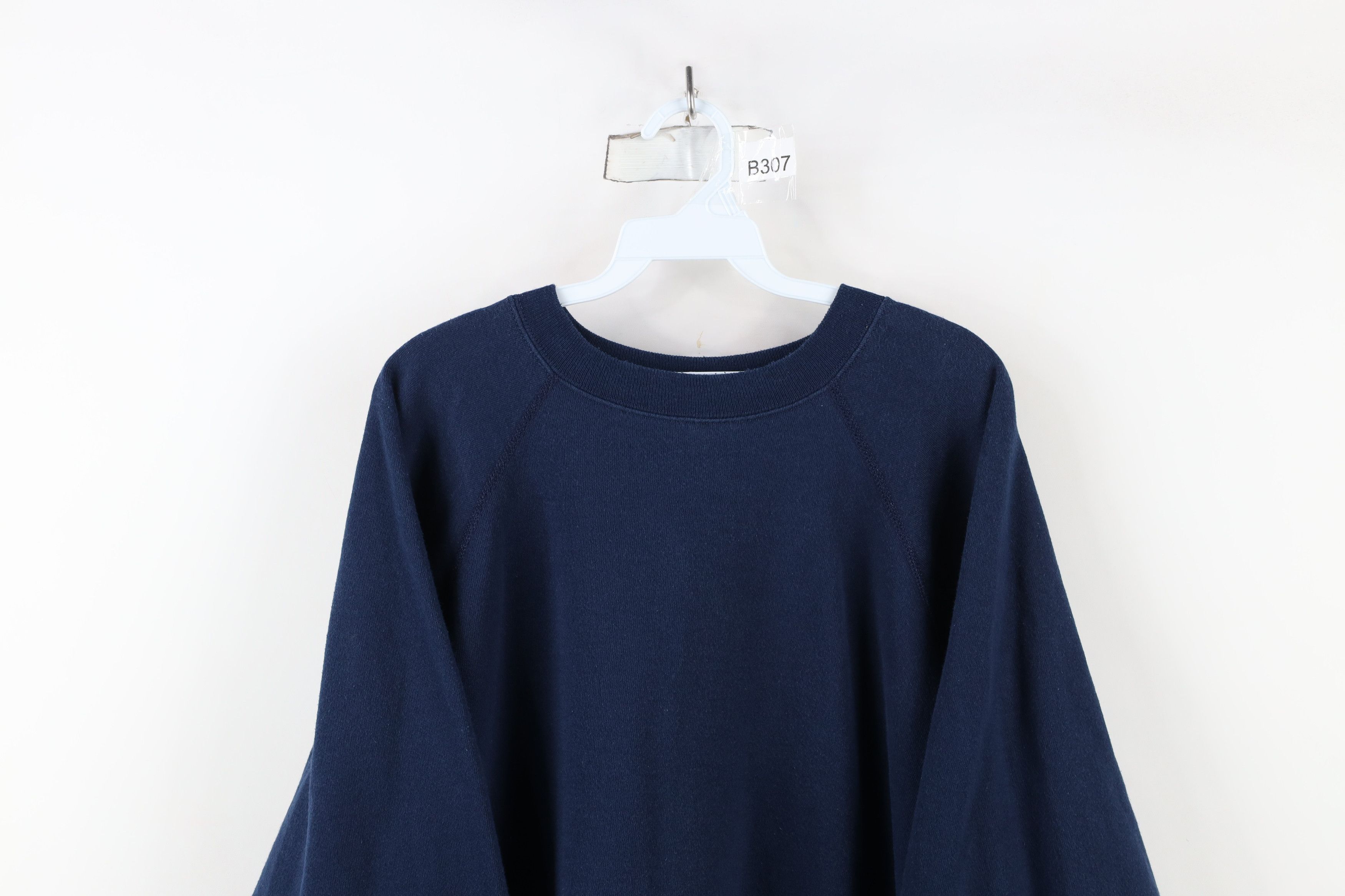 Vintage Vintage 90s Streetwear Crewneck Sweatshirt Navy Blue USA Size US XXL / EU 58 / 5 - 2 Thumbnail