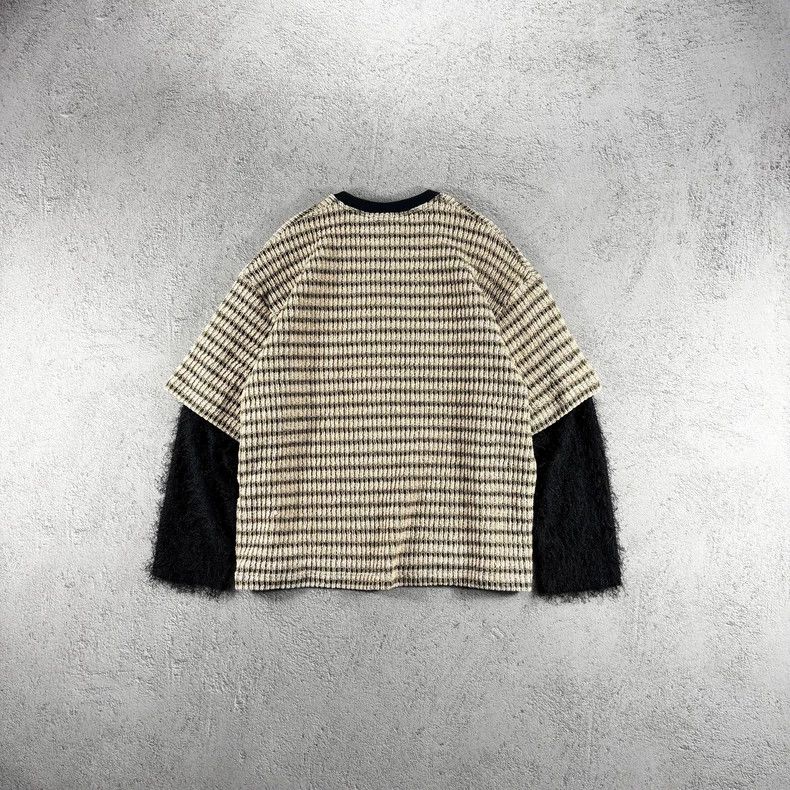 Song For The Mute Song For The Mute faux two-piece knitted patched sweater Size US M / EU 48-50 / 2 - 2 Thumbnail