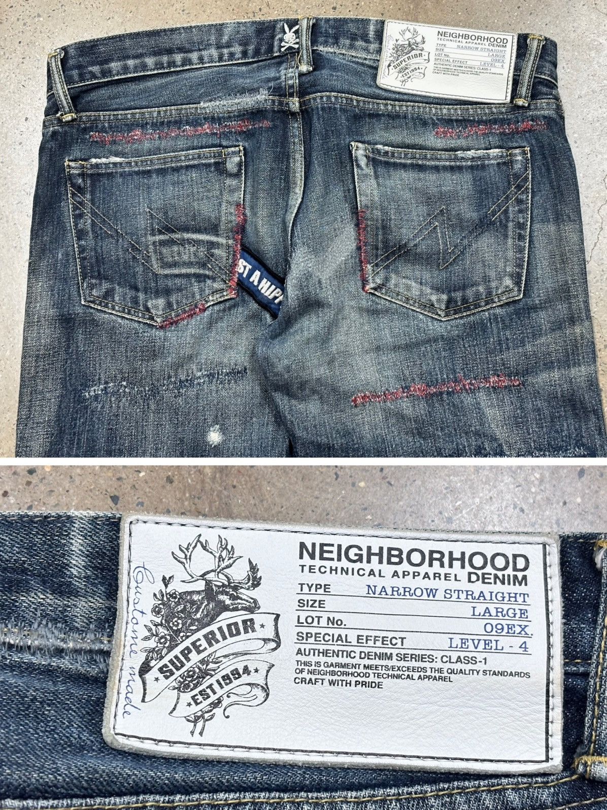 Neighborhood NBHD NEIGHBORHOOD 09ex Anchor Savage Denim Jeans Size US 36 / EU 52 - 5 Thumbnail