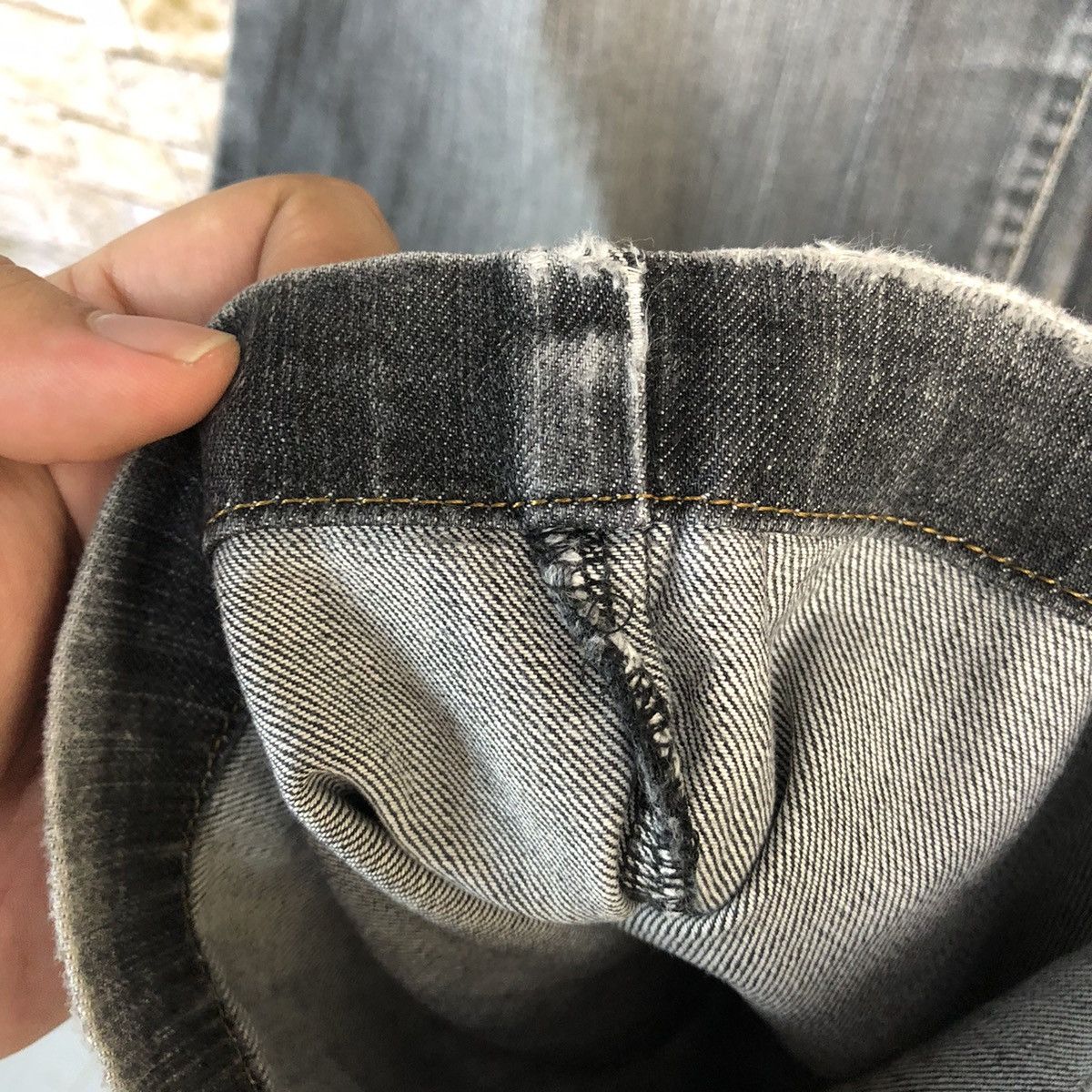 Burberry Burberry Black faded Denim Pants #A431 Size 30" / US 8 / IT 44 - 10 Thumbnail