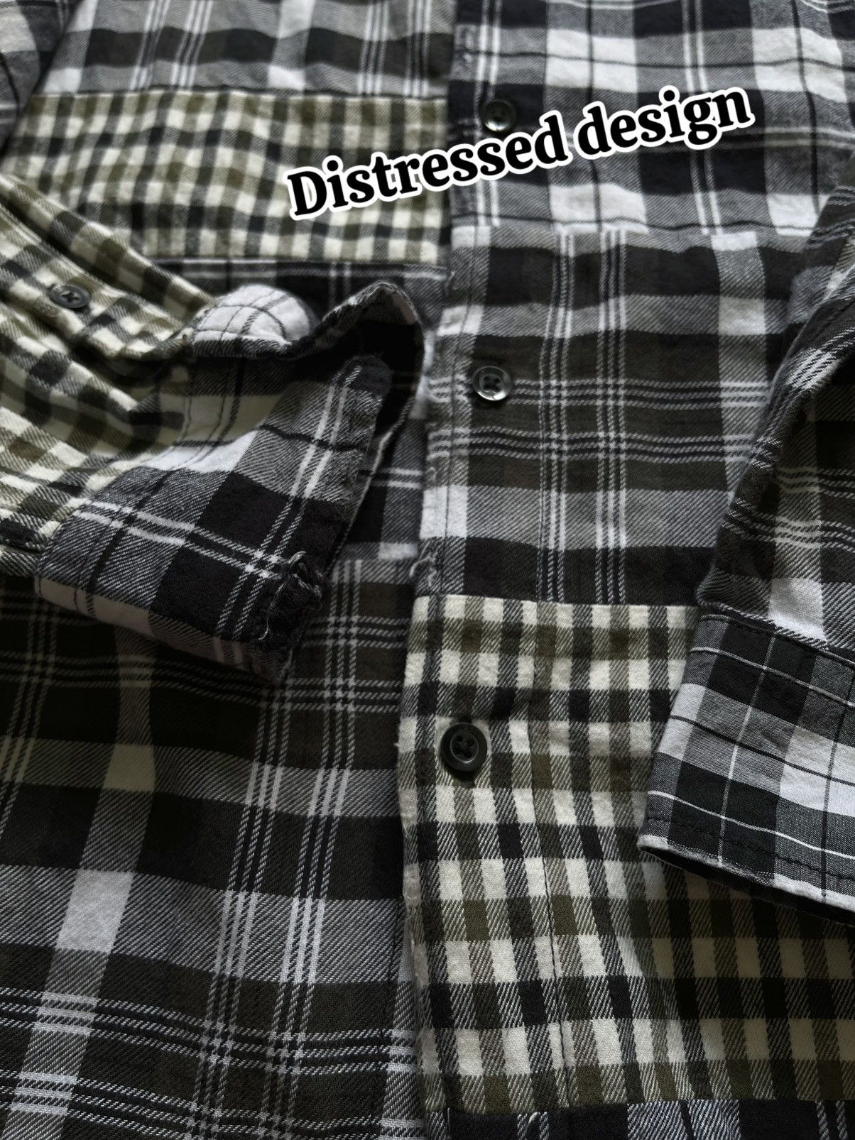 Diesel Diesel Archive Reconstructed Multi-Plaid Patchwork Shirt Size US M / EU 48-50 / 2 - 10 Thumbnail