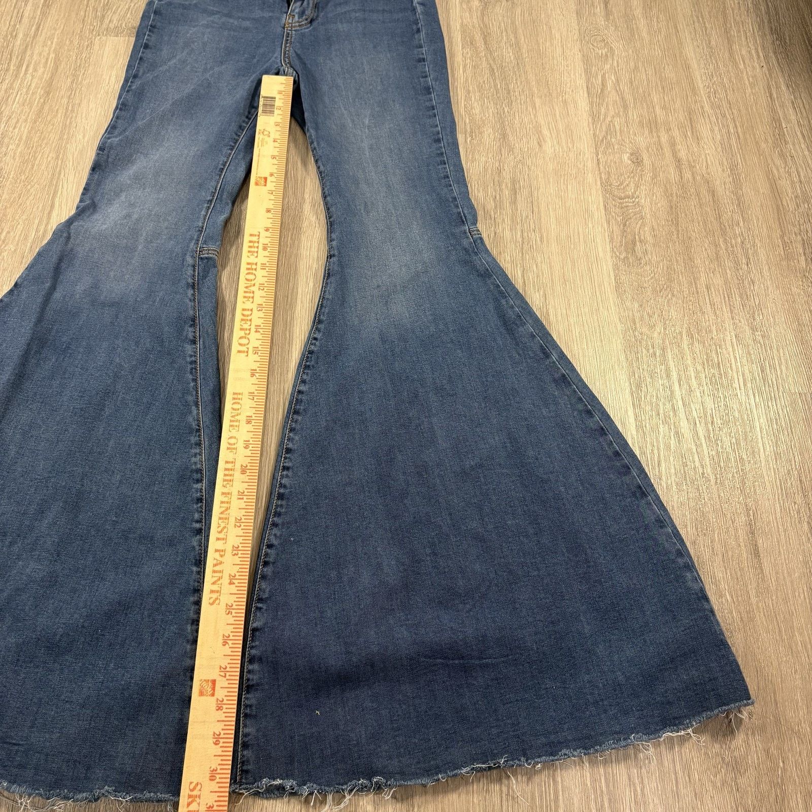 Free People Free People Women's Floa Flare Jeans High Rise Blue Boho 25R Size 25" / US 0 / IT 36 - 4 Thumbnail