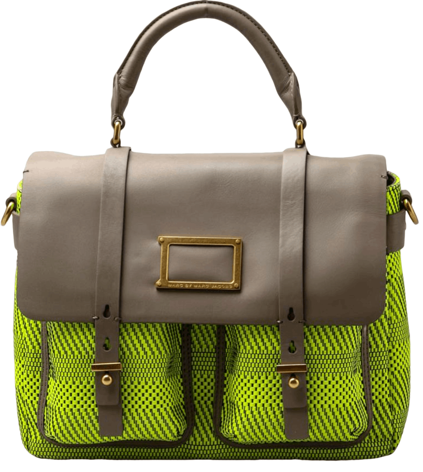 Marc Jacobs Women's Woven Leather Top Handle Messenger Bag Size ONE SIZE - 1 Thumbnail