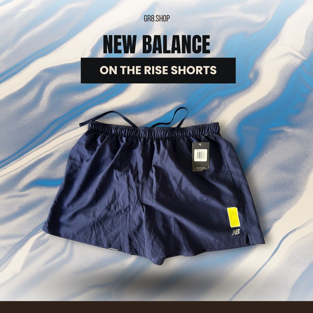 New Balance New Balance Mens "On The Rise" Navy Blue Athletic Shorts XL Size US 35 - 1 Thumbnail
