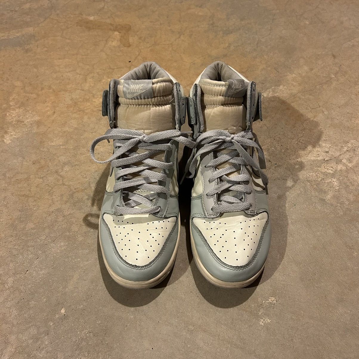Nike × Vintage Nike Dunk High Vntg Sail/Neutral Grey 2008 US 10 Size US 10 / EU 43 - 3 Thumbnail