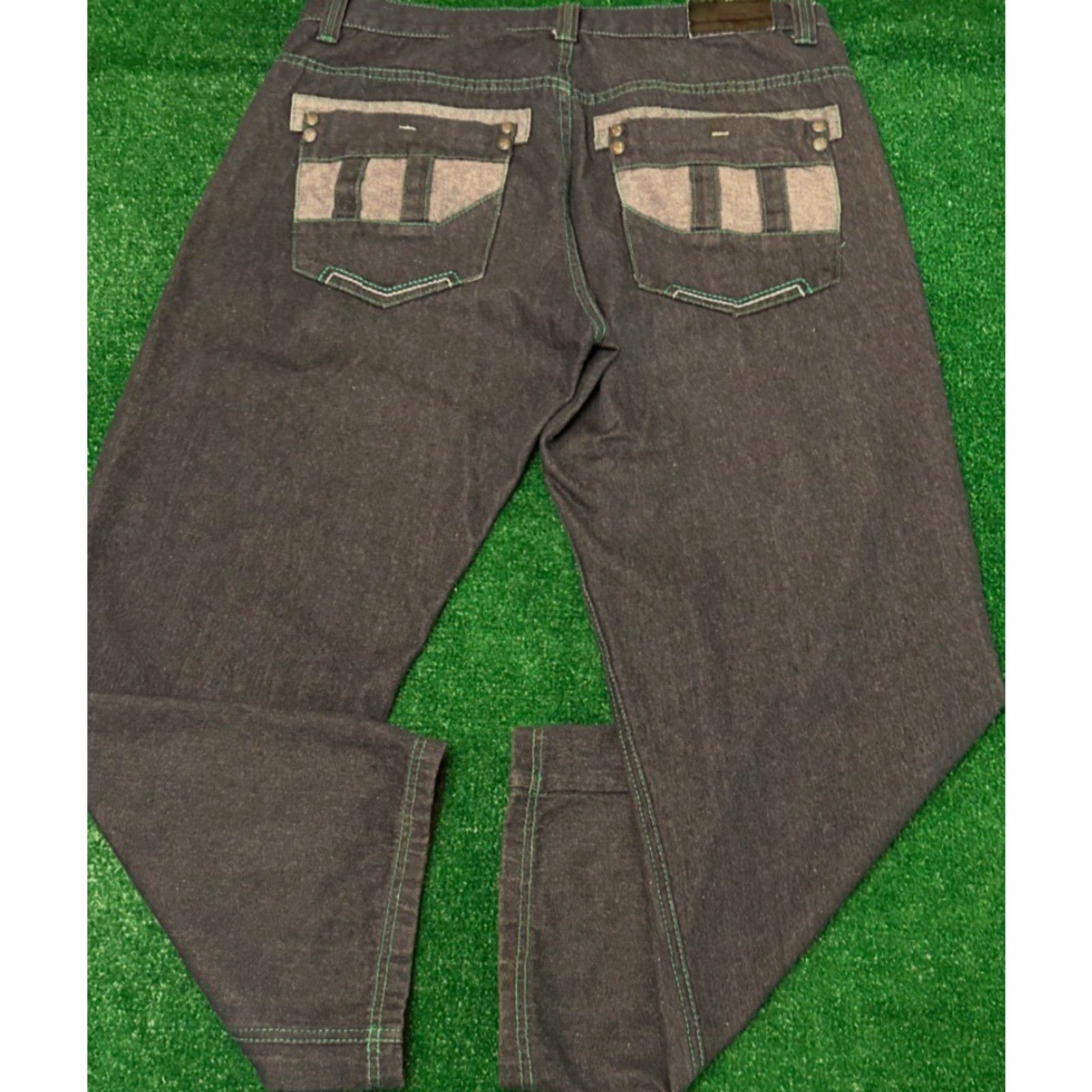 Vintage VINTAGE DMAX Jeans Baggy Hip Hop Skater Grunge Y2K Mens 40 Dark Wash 40x32 Grunge Hip Hop Jeans Mens Size US 40 / EU 56 - 2 Thumbnail