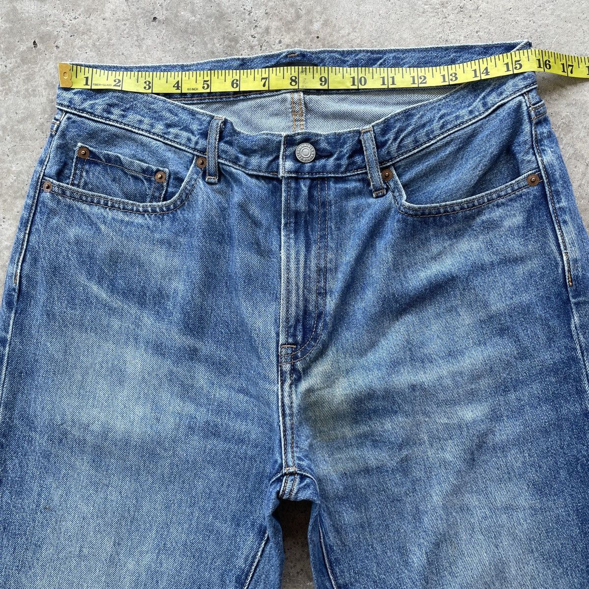 Japanese Brand × Jean W31x29.5💥 Vintage Japanese Brand Faded Denim Jeans Pants Size US 31 - 5 Thumbnail