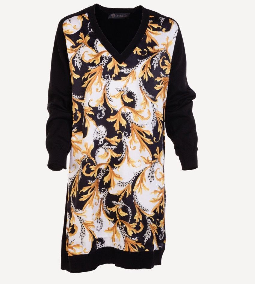 Versace Black and Gold Medusa Tag Size XS / US 0-2 / IT 36-38 - 1 Thumbnail