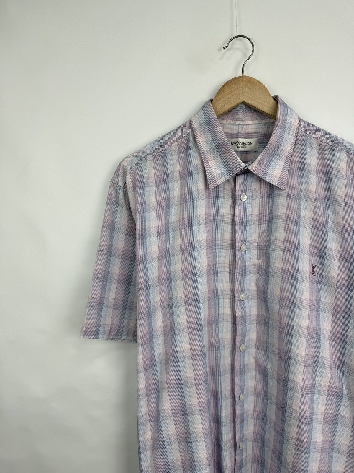Yves Saint Laurent Vintage 90s Yves Saint Laurent YSL Shirt Rare Retro Hype Y2K Size US XL / EU 56 / 4 - 2 Thumbnail