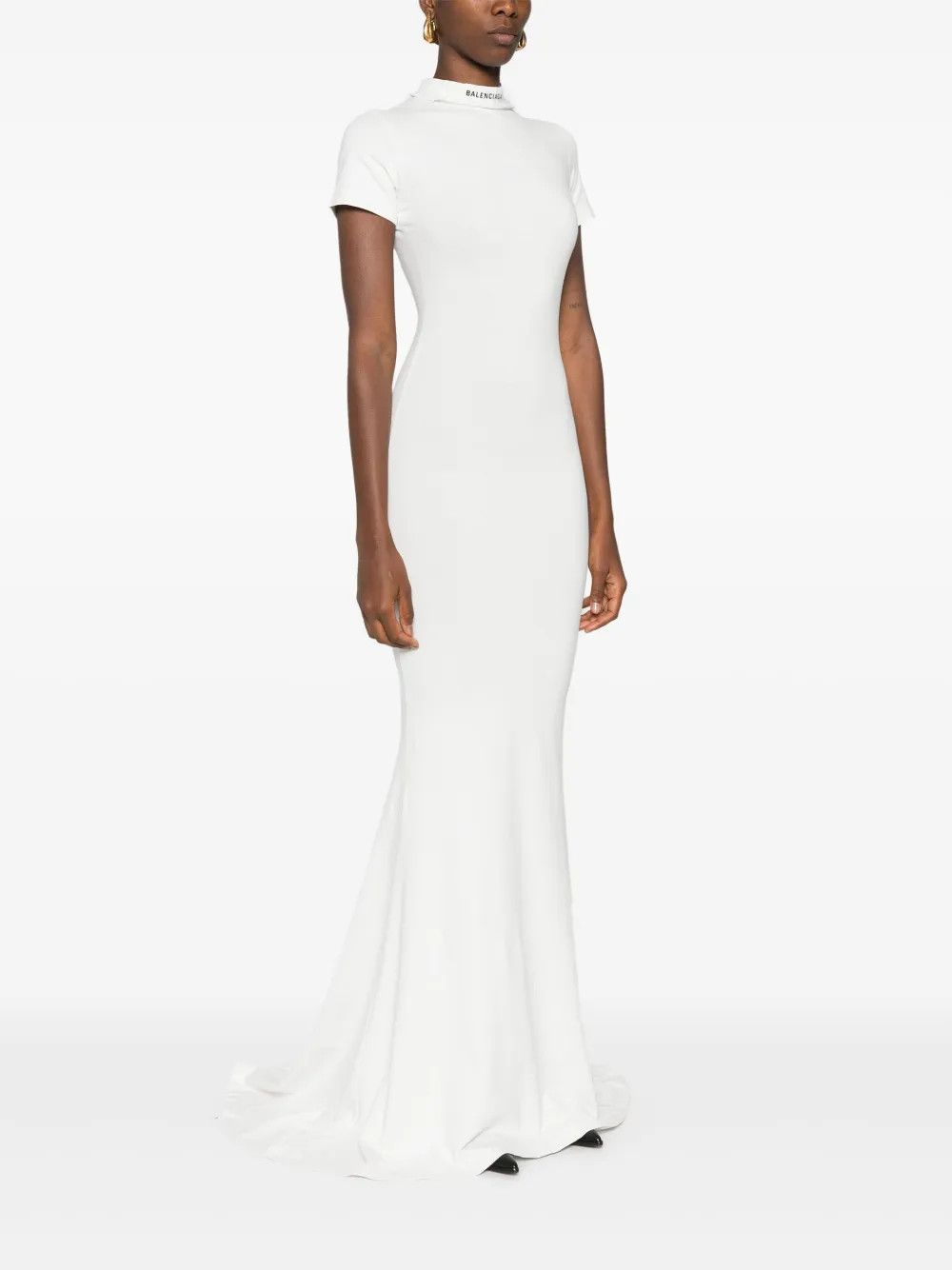 Balenciaga o1y0625 Maxi Dress in White Size S / US 4 / IT 40 - 3 Thumbnail