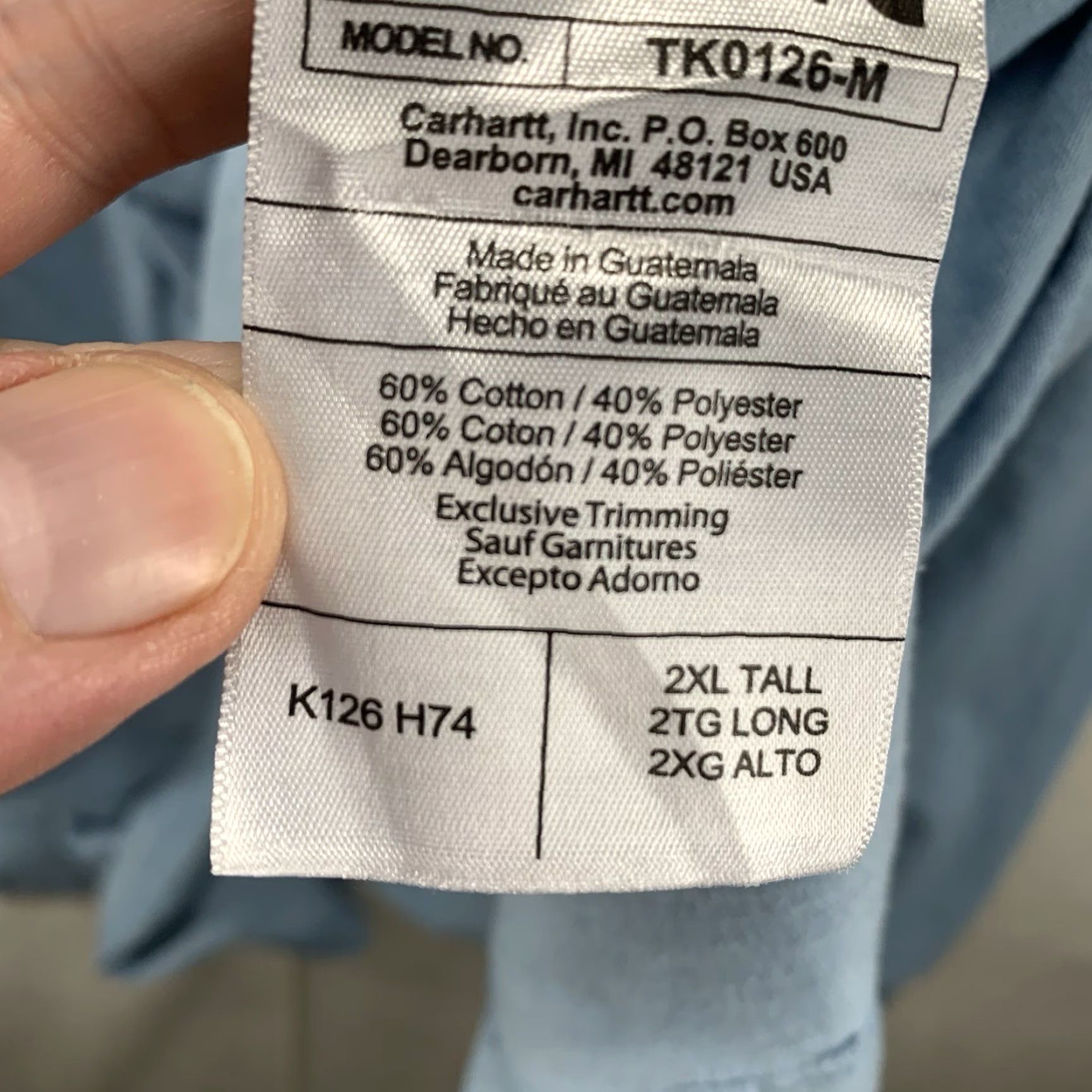Carhartt VINTAGE? None. Size US XXL / EU 58 / 5 - 7 Thumbnail