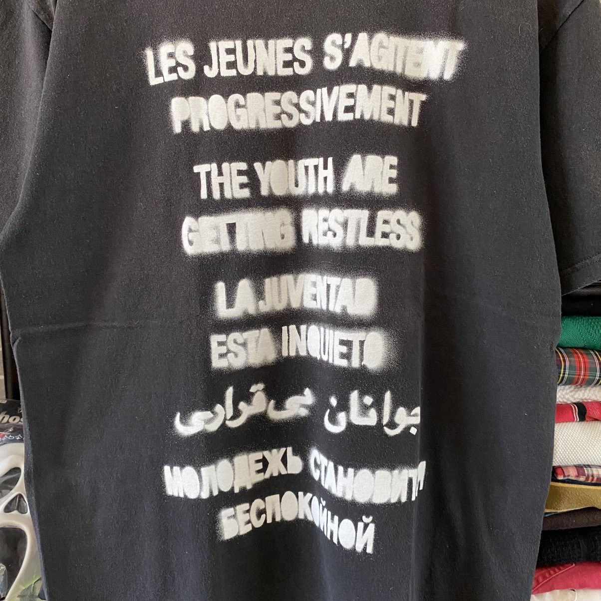 Supreme Vintage Supreme Restless Youth T-Shirt Black 2005 Size US L / EU 52-54 / 3 - 2 Thumbnail