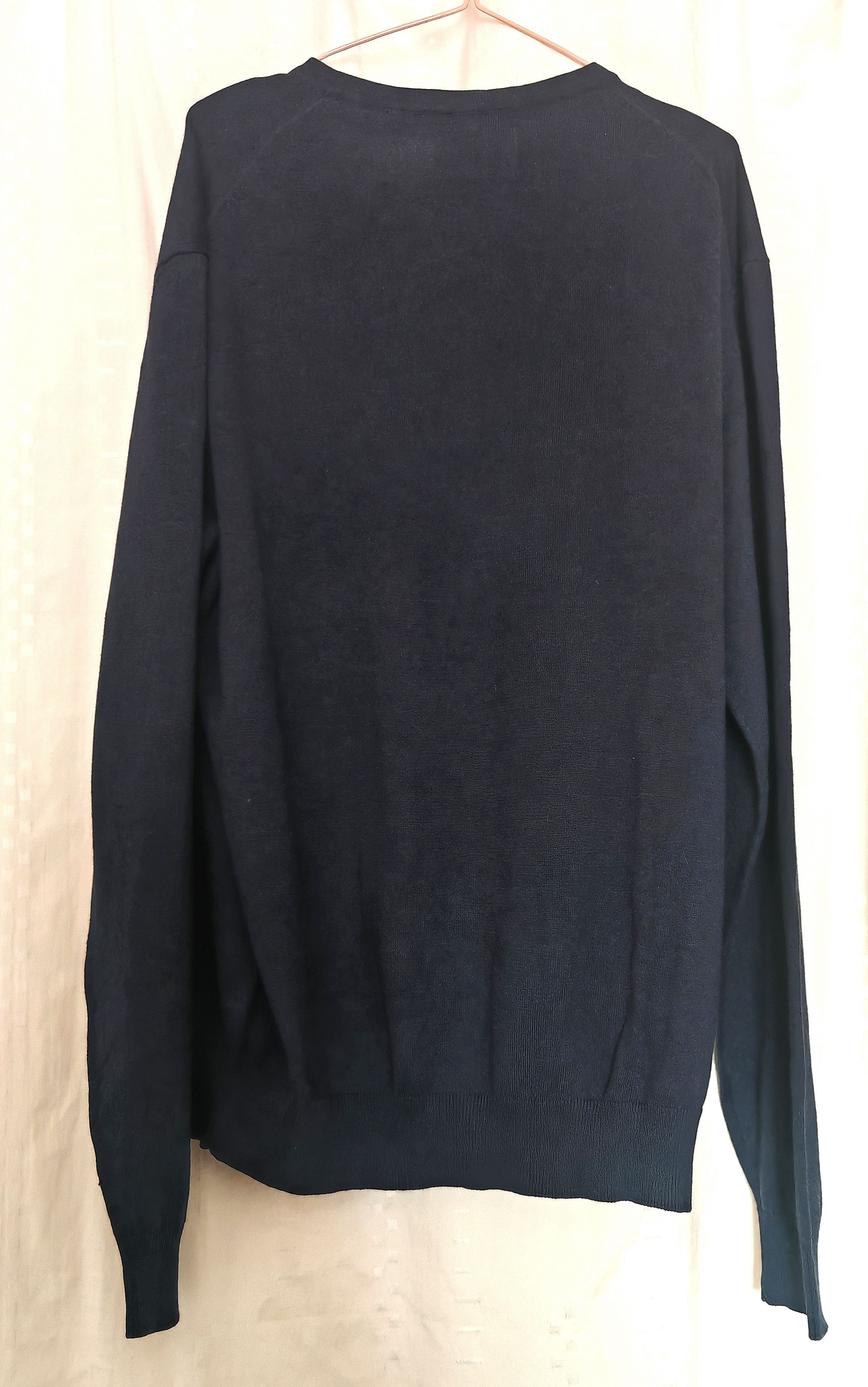 Angelo Litrico Navy Blue Men's V-Neck Long Sleeve Cotton Sweater size 2XL Size US XXL / EU 58 / 5 - 9 Thumbnail