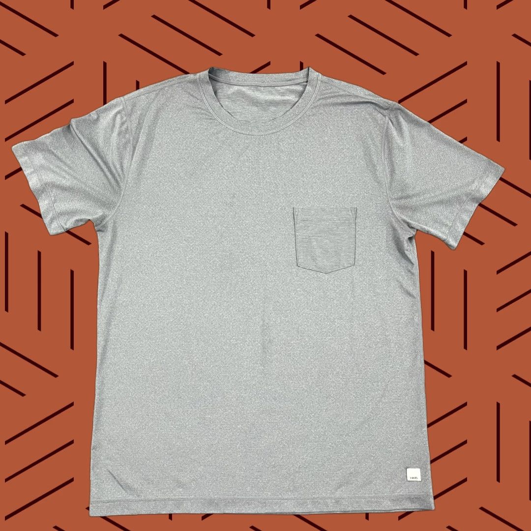 Vuori VUORI Shirt Mens Large Blue Tradewind Tee Performance Pocket Training Gym V109 Size US L / EU 52-54 / 3 - 1 Thumbnail