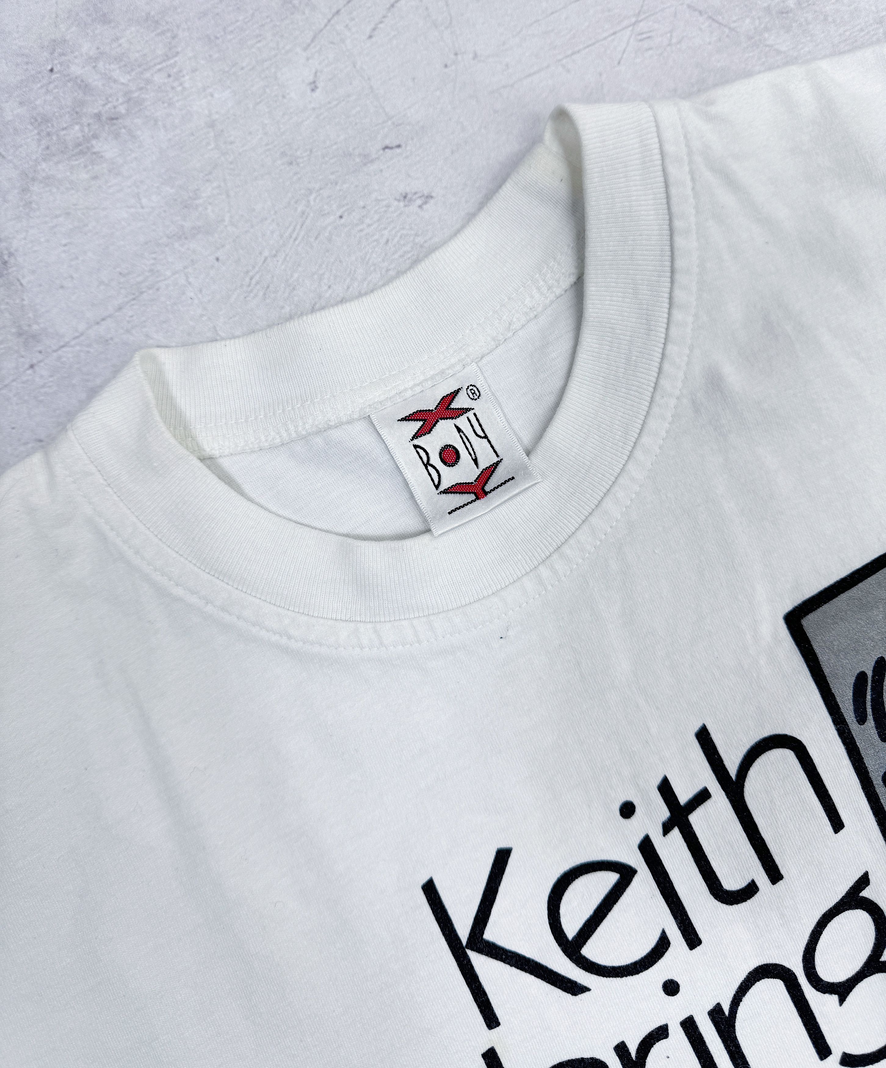 Designer × Keith Haring × Vintage Vintage Keith Haring Designer T-Shirt Dolphin & Humans Size US M / EU 48-50 / 2 - 5 Thumbnail