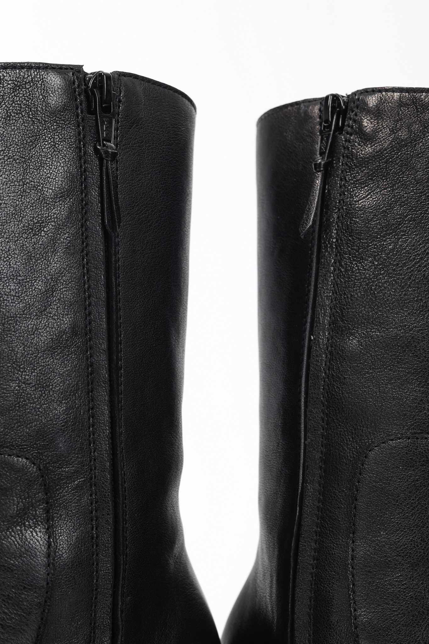 Stuart Weitzman Stuart Weitzman Black Leather Platform Heeled Short Boots Size US 5.5 / IT 35.5 - 10 Thumbnail
