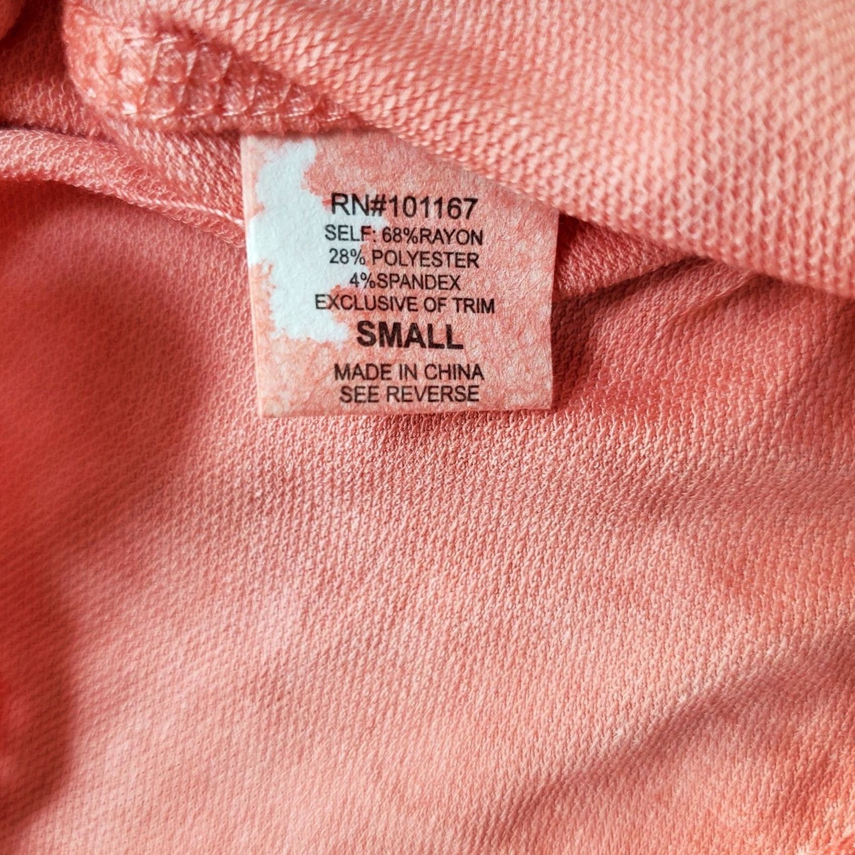 Vintage Cha Cha Vente Tunic Top Womens Size S Orange Rayon Stretch Eyelet Hem Round Neck Shirt Size S / US 4 / IT 40 - 7 Thumbnail