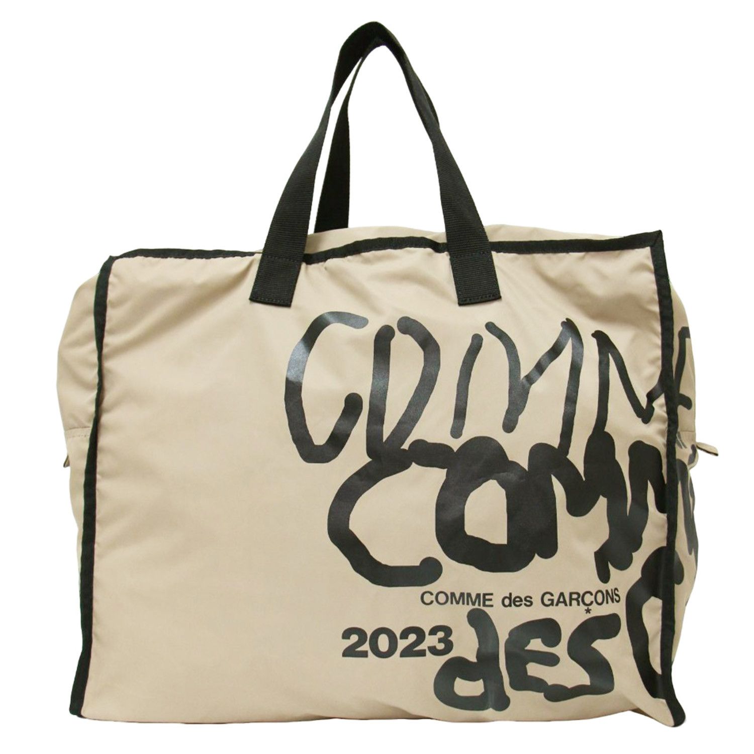 Comme des Garcons Bag Nylon Printed Tote Nylon Beige Size ONE SIZE - 3 Thumbnail