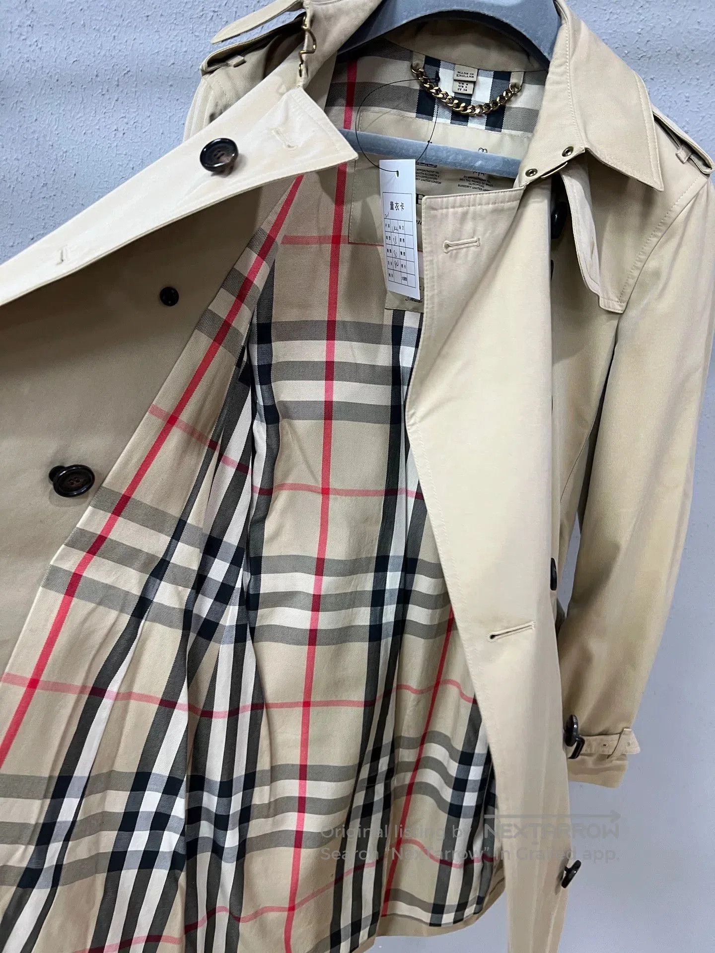 Burberry Burberry Lined Check Trench Coat. Size XXS / US 00 / IT 34 - 3 Thumbnail