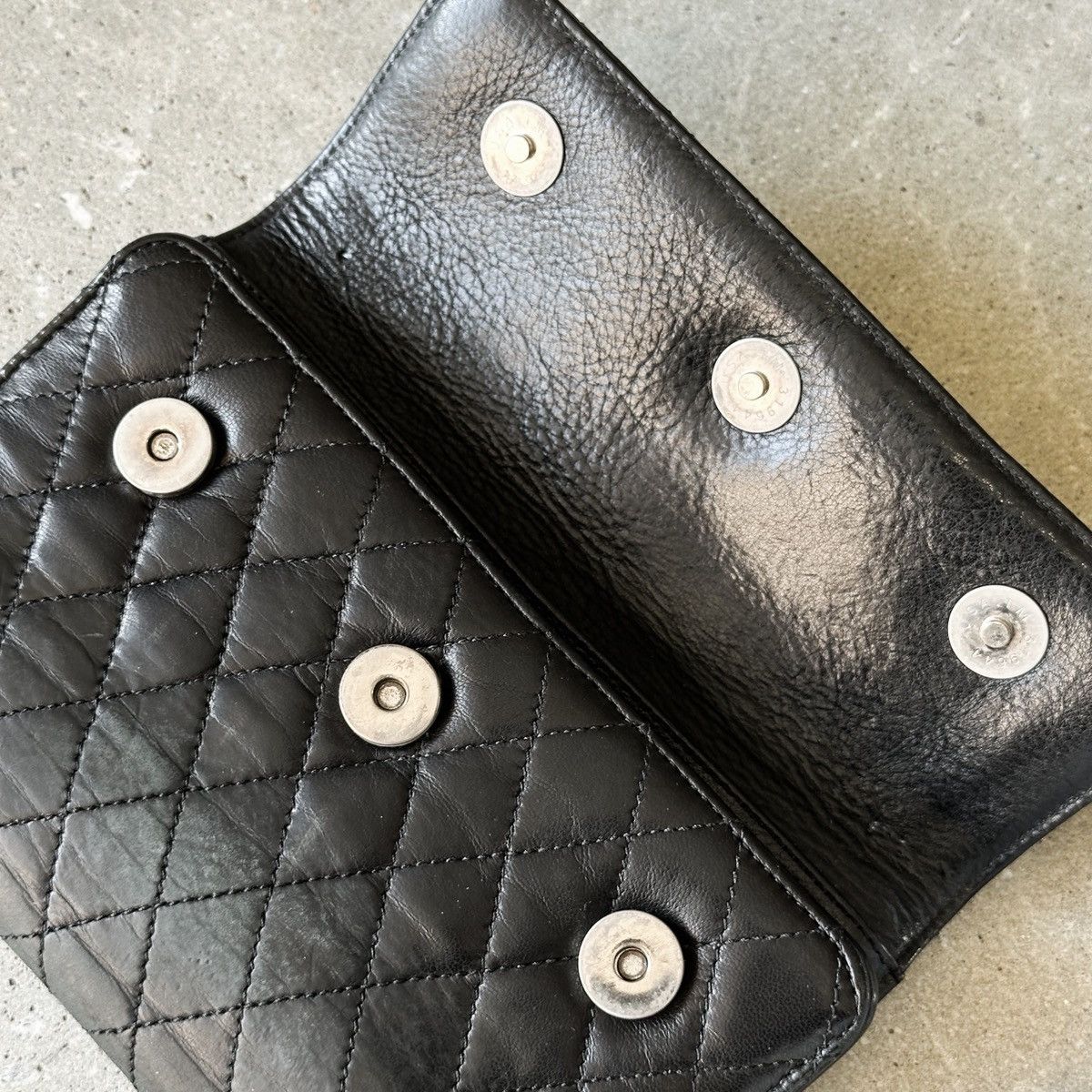 Chrome Hearts ‘Wave4’ Quilted Lambskin Maltese Cross Leather Wallet Size ONE SIZE - 3 Thumbnail