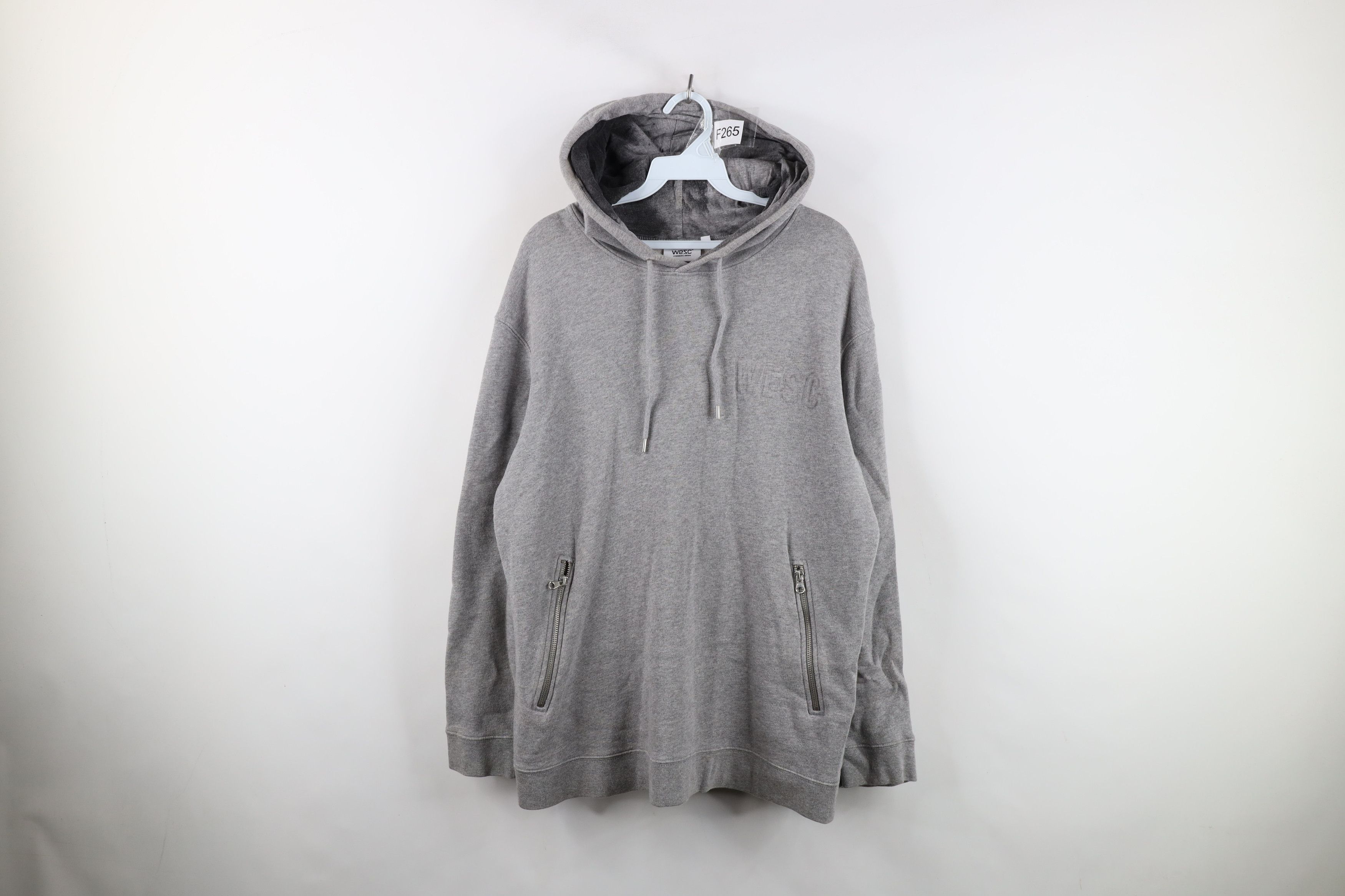 WeSC WESC Embossed Streetwear Hoodie Sweatshirt Heather Gray Size US L / EU 52-54 / 3 - 1 Thumbnail