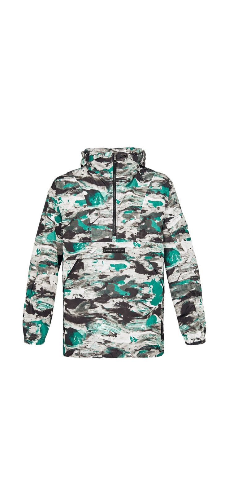 image of Louis Vuitton Surface Planet Print Hooded Safari Jacket, Men's (Size Small)