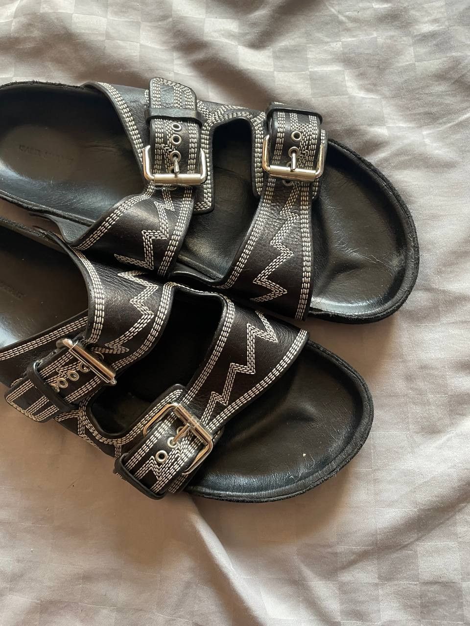 Isabel Marant Isabel marant shoes Sandals Black Leather Size US 10 / IT 40 - 3 Thumbnail