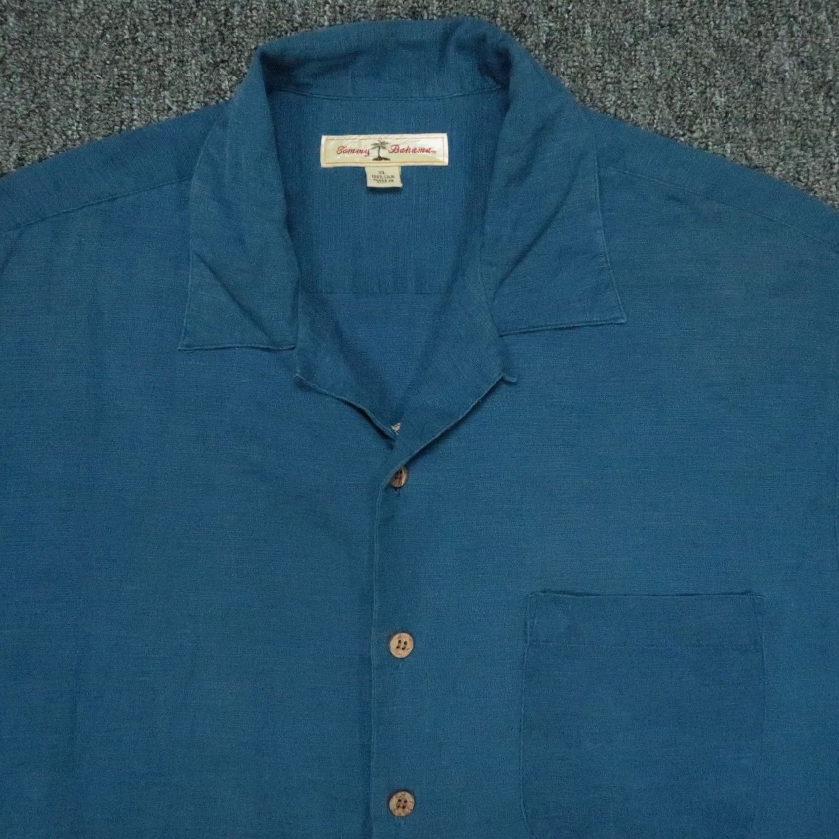 Tommy Bahama VINTAGE Tommy Bahama Shirt Mens XL Blue Silk Designated Driver Embroidery Hawaiian Size US XL / EU 56 / 4 - 3 Thumbnail