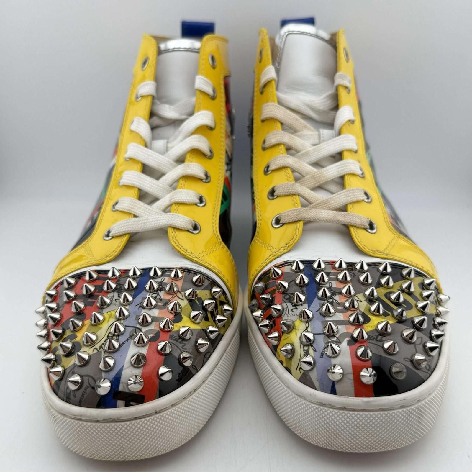 Christian Louboutin Christian Louboutin Spikes Multi Pattern 43.5EU Used No Box Size US 10.5 / EU 43-44 - 3 Thumbnail