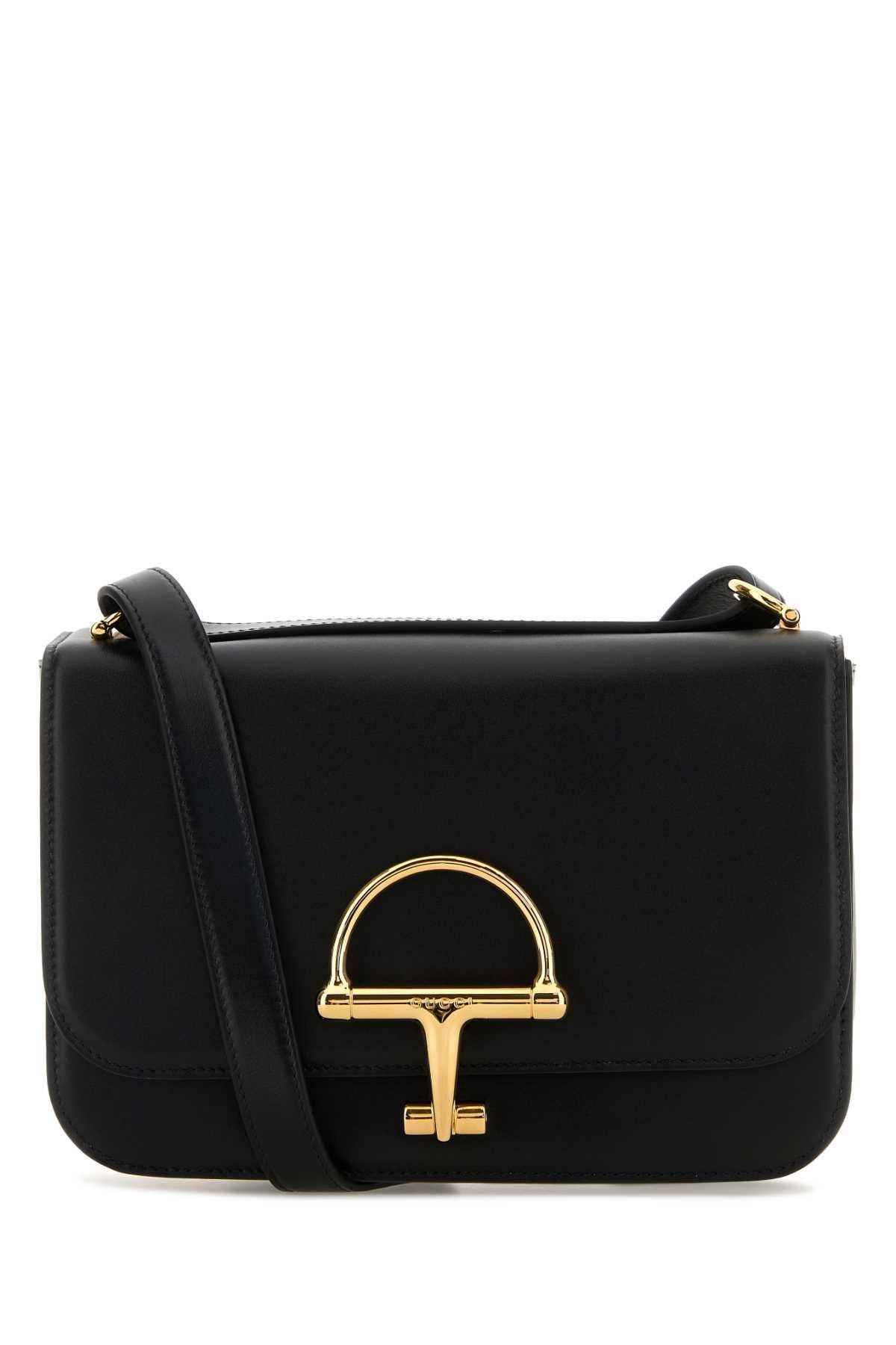 Gucci Black Leather Small Gucci Siena Shoulder Bag Size ONE SIZE - 1 Thumbnail