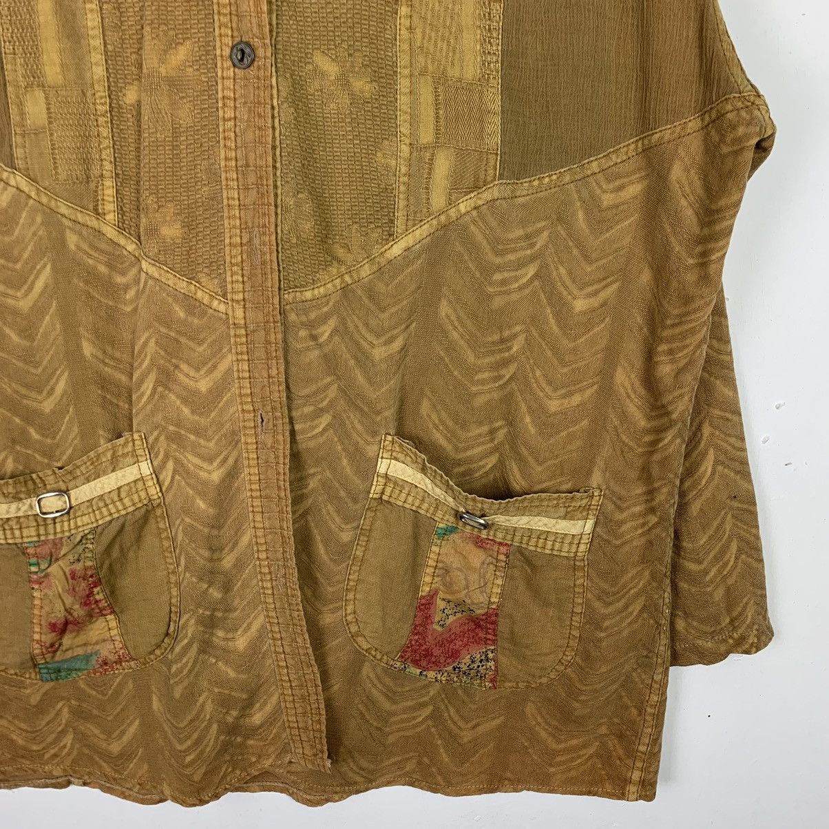 Japanese Brand × Vintage Vintage Japanese Brand RARE Button Up Shirt Size US XXL / EU 58 / 5 - 4 Thumbnail
