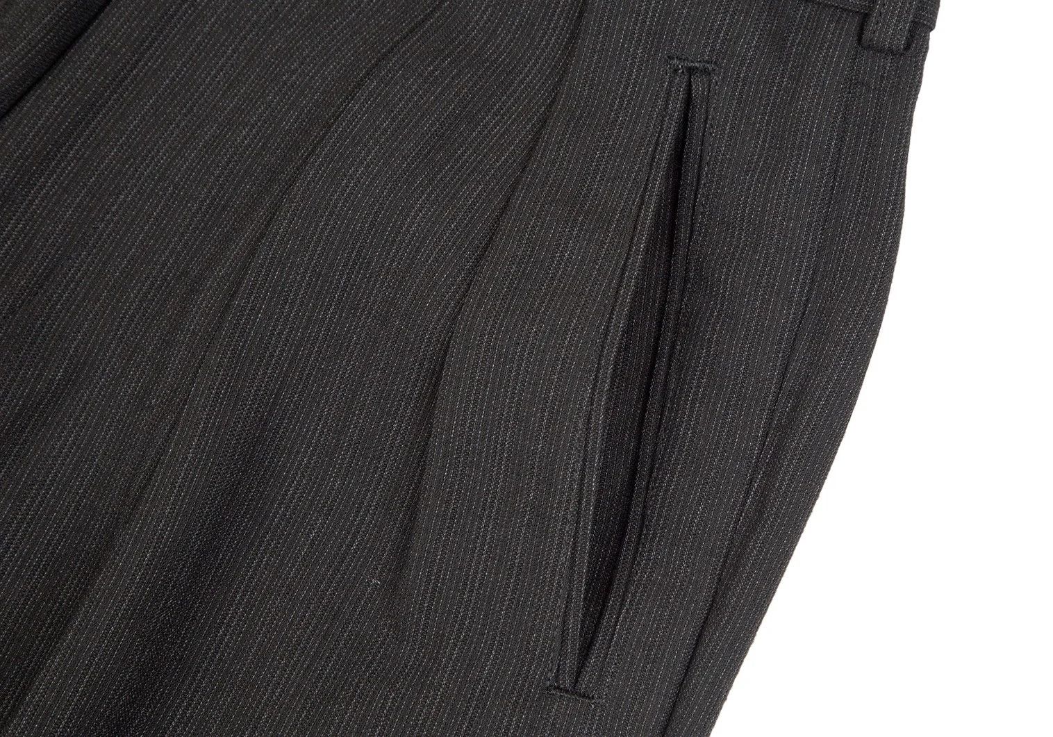 Yohji Yamamoto Yohji Yamamoto Suspenders Decorated Pinstripe Pants Size US 38 / EU 54 - 6 Thumbnail